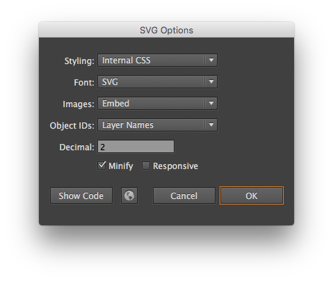 Nicer SVG export in Illustrator